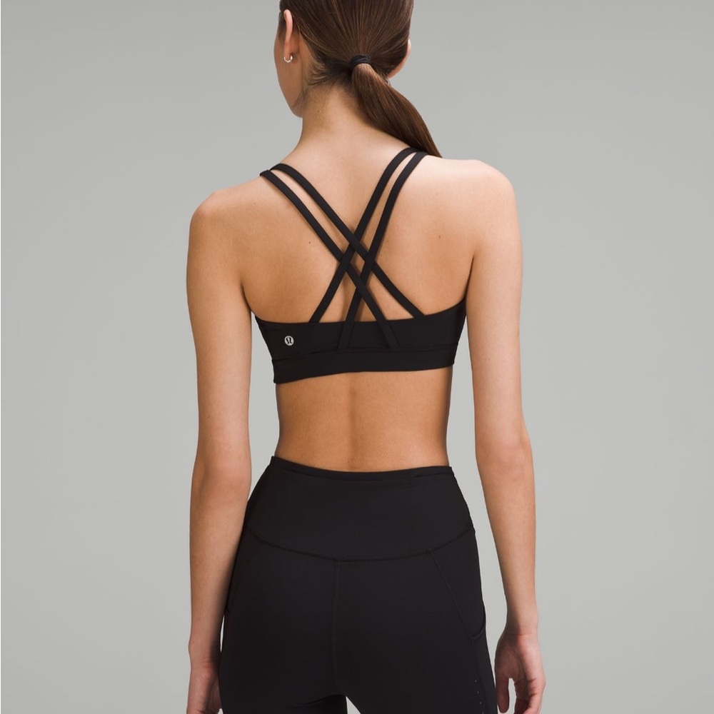 Lululemon black energy sports bra